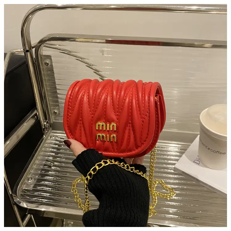 Kids Korean Style Mini Crossbody Bag Red Chain — feature 22