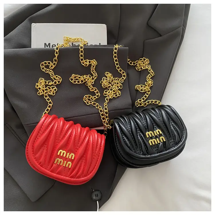 Kids Korean Style Mini Crossbody Bag Red Chain — feature 29