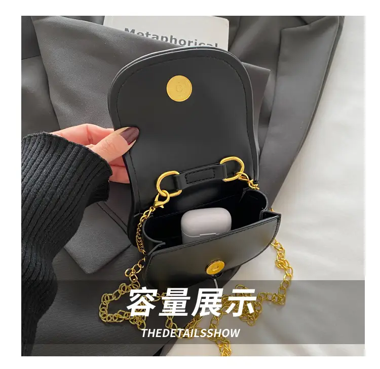 Kids Korean Style Mini Crossbody Bag Red Chain — feature 6