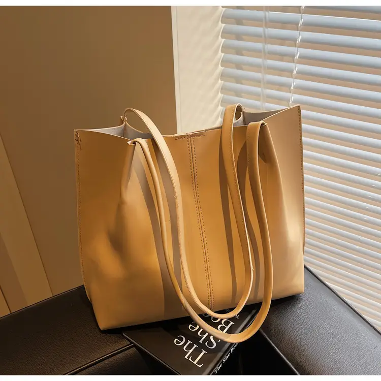 Gold Women's Large Capacity Tote Bag for Commute & Casual Use - Image 6