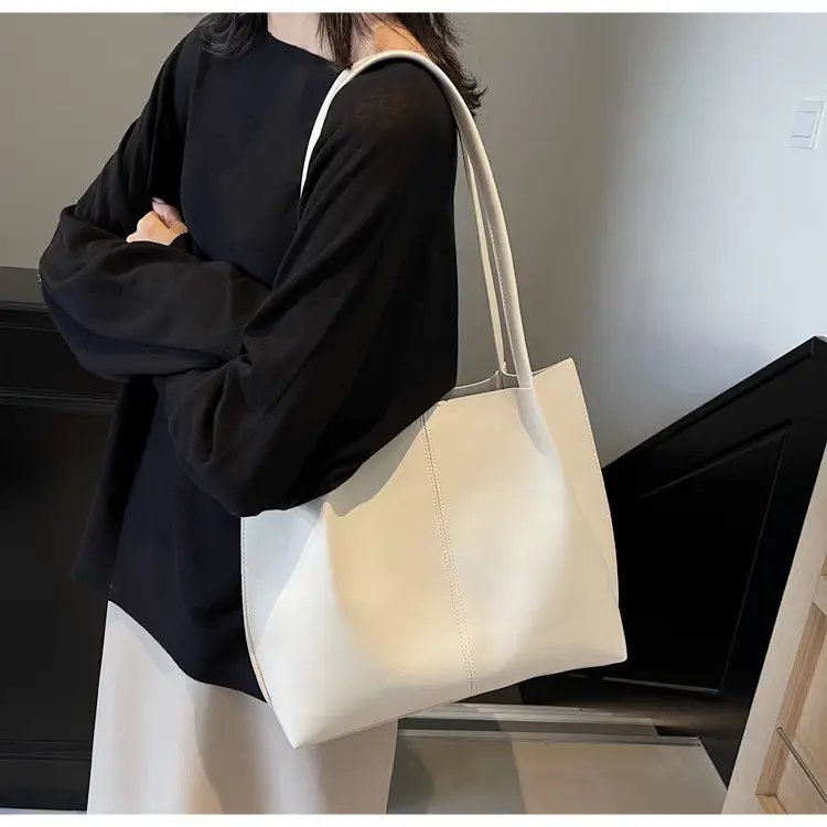 Gold Women's Large Capacity Tote Bag for Commute & Casual Use - Image 8