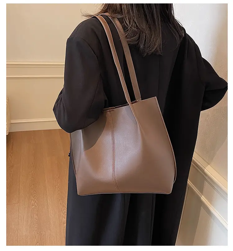 Gold Women's Large Capacity Tote Bag for Commute & Casual Use — feature 1