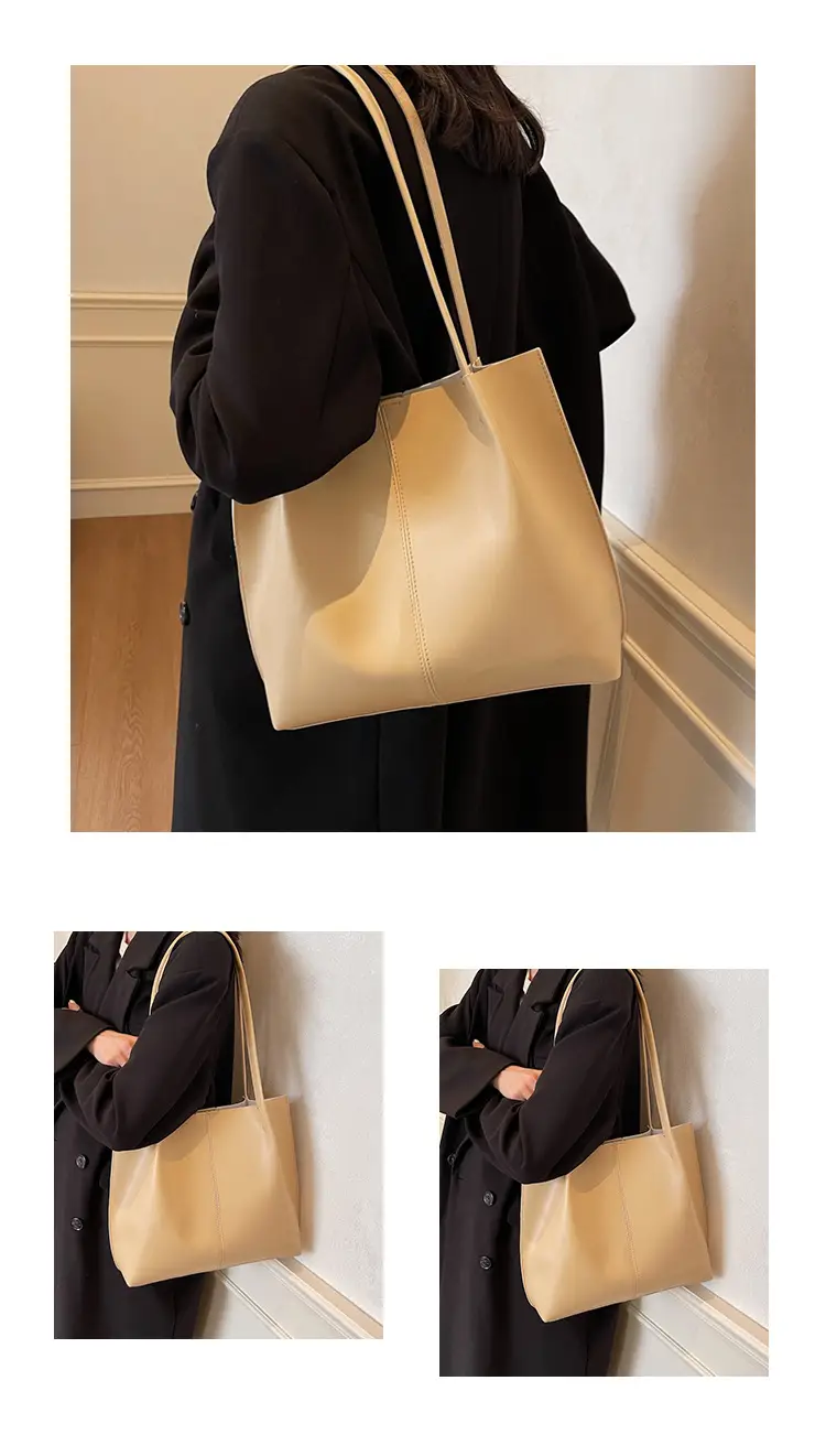 Gold Women's Large Capacity Tote Bag for Commute & Casual Use — feature 10