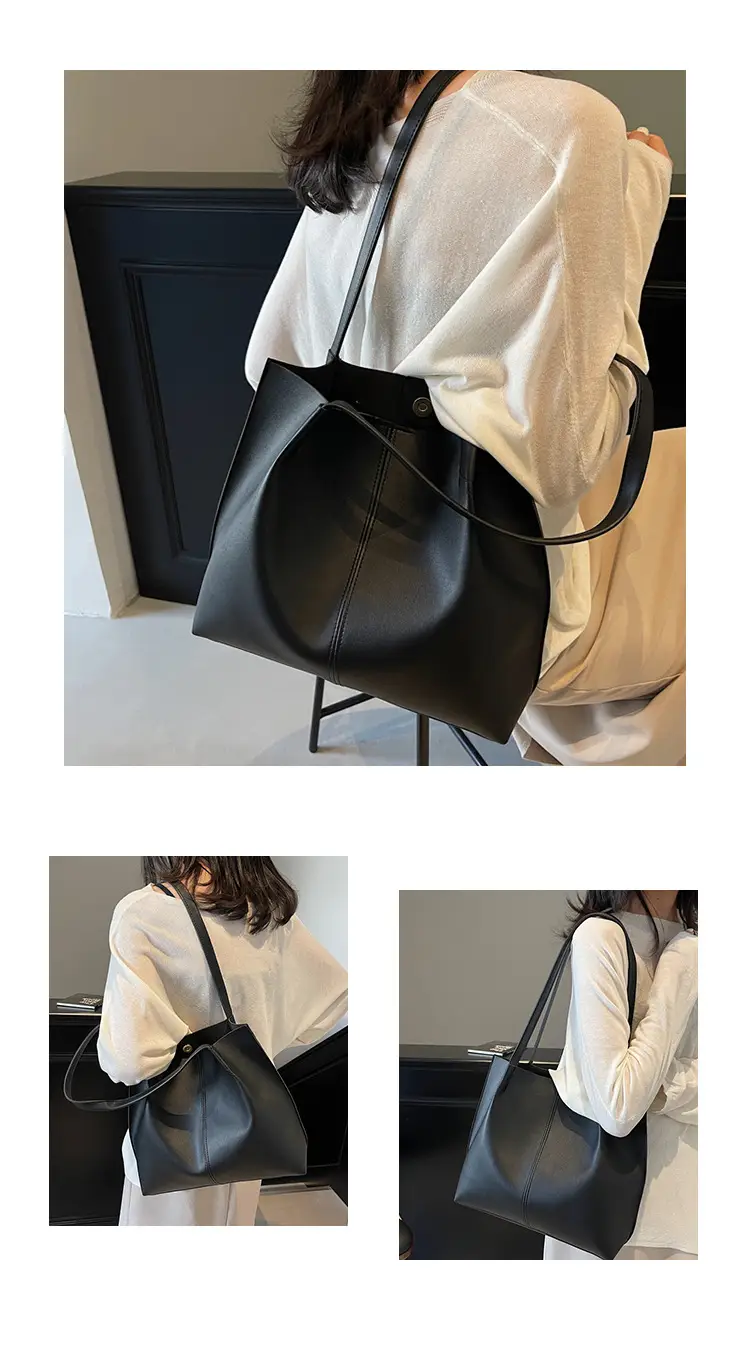 Gold Women's Large Capacity Tote Bag for Commute & Casual Use — feature 11