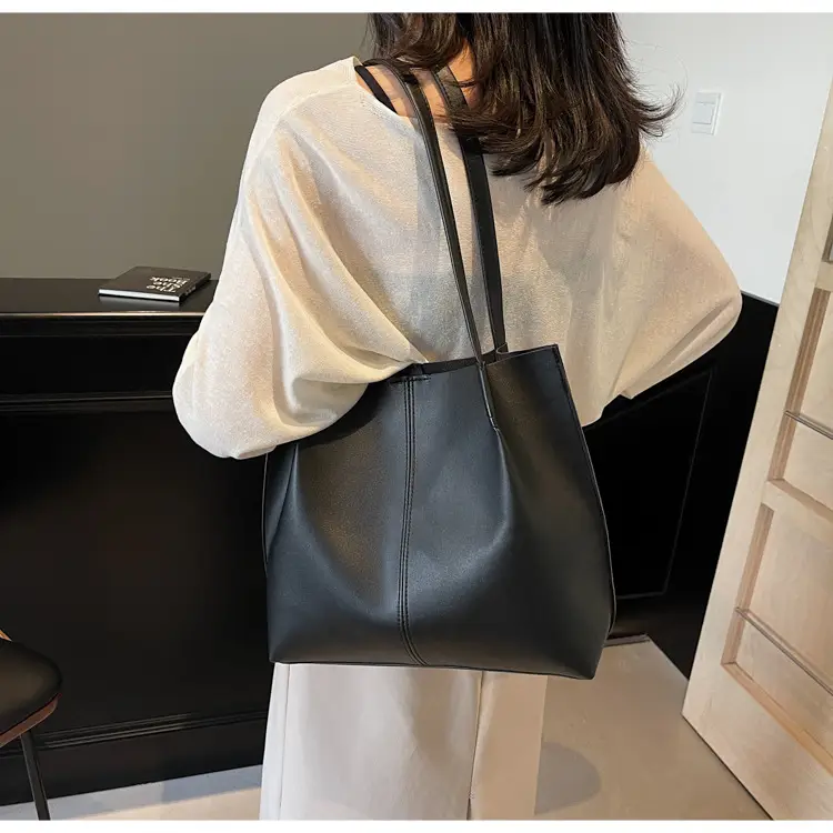 Gold Women's Large Capacity Tote Bag for Commute & Casual Use — feature 22
