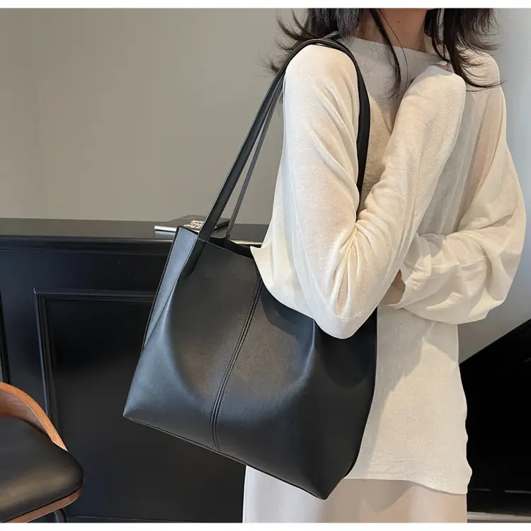 Gold Women's Large Capacity Tote Bag for Commute & Casual Use — feature 24