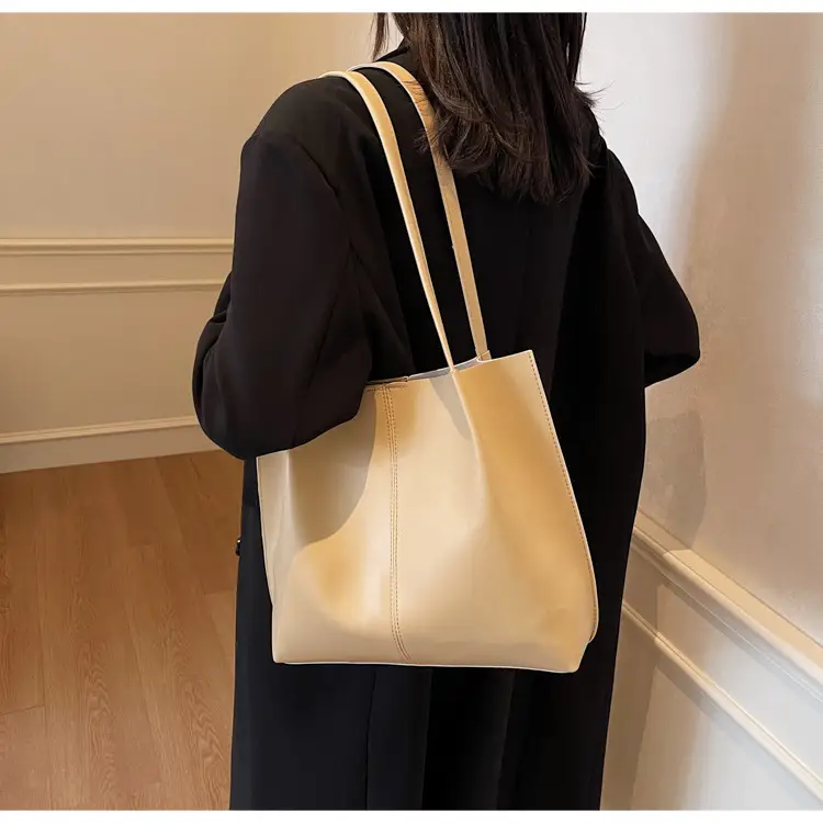 Gold Women's Large Capacity Tote Bag for Commute & Casual Use — feature 28