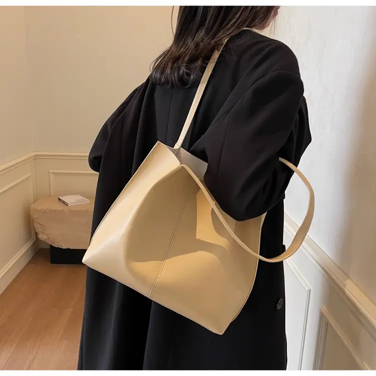 Gold Women's Large Capacity Tote Bag for Commute & Casual Use — feature 31