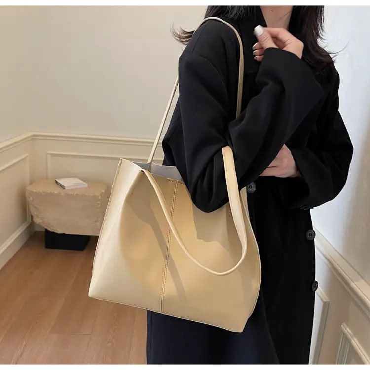 Gold Women's Large Capacity Tote Bag for Commute & Casual Use — feature 32