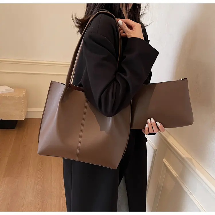 Gold Women's Large Capacity Tote Bag for Commute & Casual Use — feature 33
