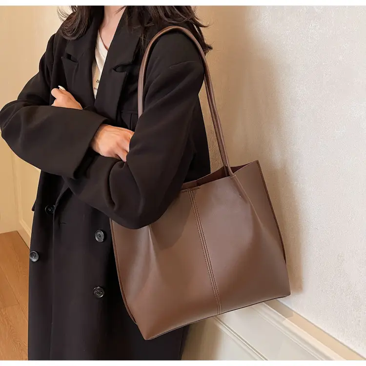 Gold Women's Large Capacity Tote Bag for Commute & Casual Use — feature 34