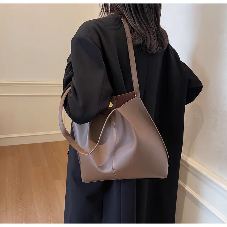 Gold Women's Large Capacity Tote Bag for Commute & Casual Use — feature 35