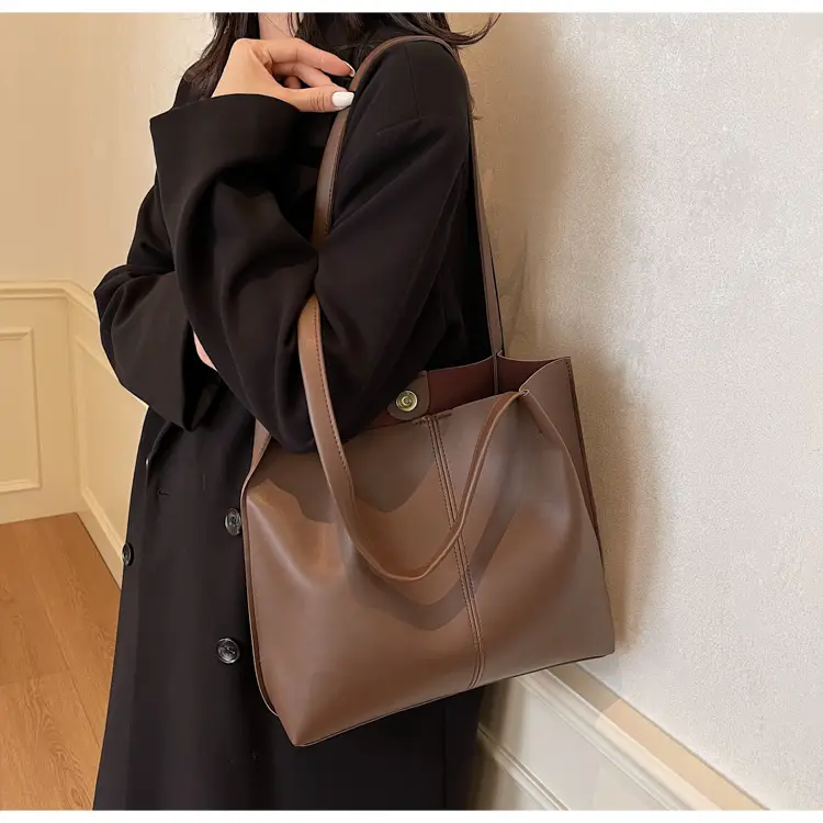 Gold Women's Large Capacity Tote Bag for Commute & Casual Use — feature 36