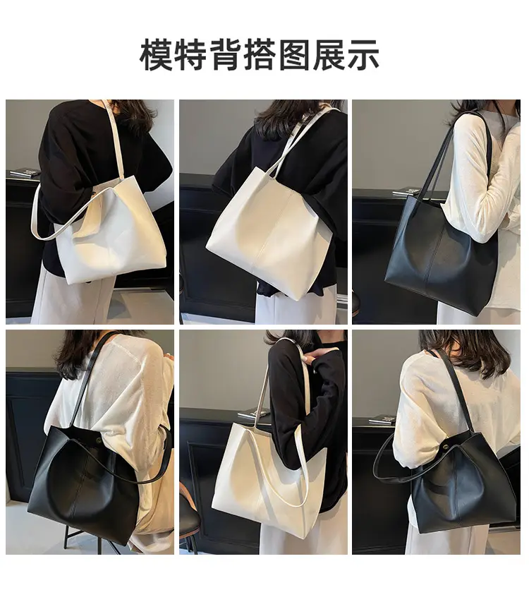 Gold Women's Large Capacity Tote Bag for Commute & Casual Use — feature 7