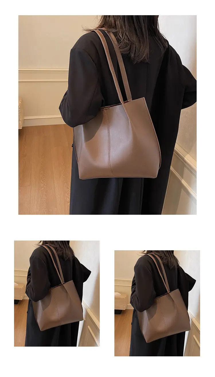Gold Women's Large Capacity Tote Bag for Commute & Casual Use — feature 9