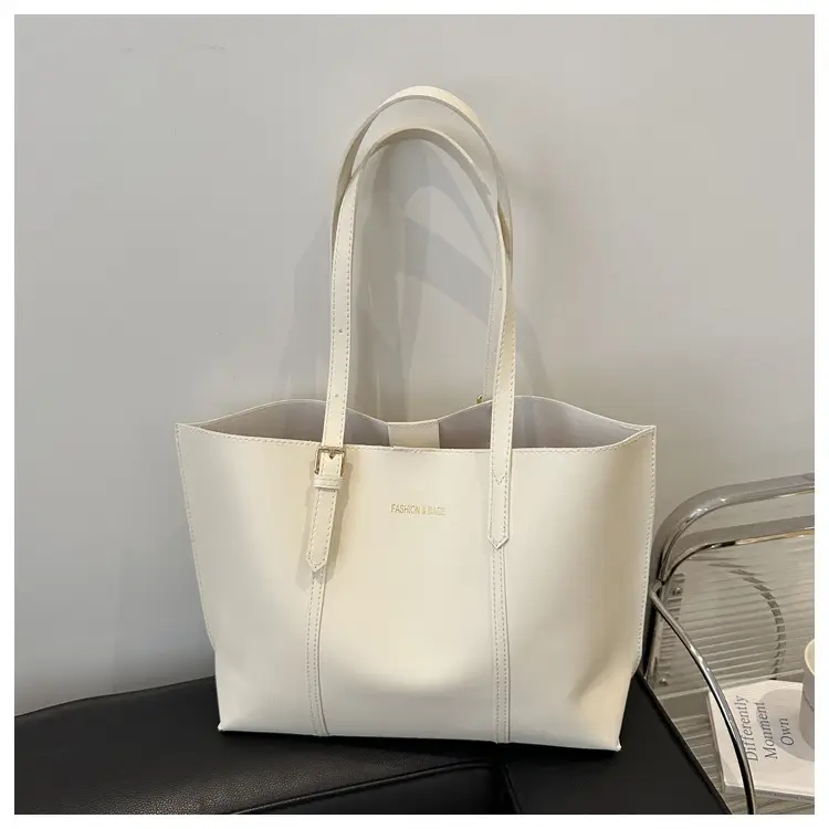 Women's Black Leather Tote Bag Large 2024 Winter Style — feature 25