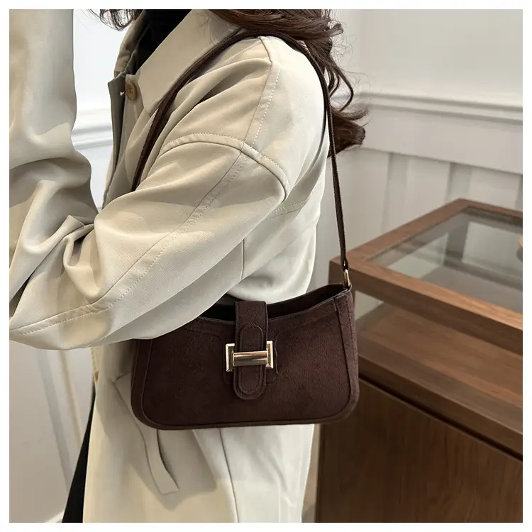 Vintage Crossbody Bag for Women 2025 Stitching Fashion — feature 18
