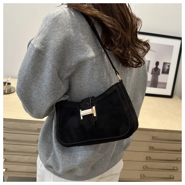 Vintage Crossbody Bag for Women 2025 Stitching Fashion — feature 19
