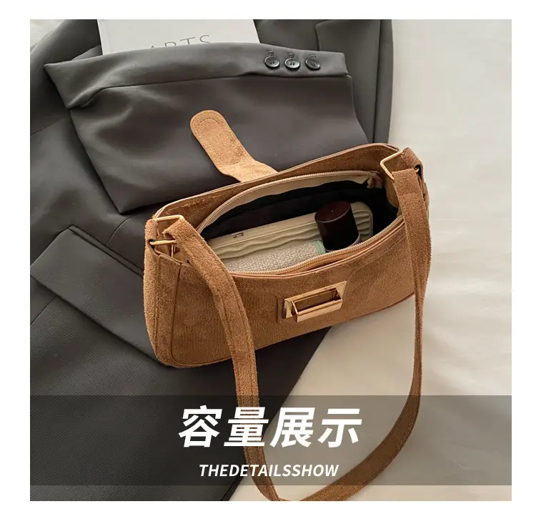 Vintage Crossbody Bag for Women 2025 Stitching Fashion — feature 7