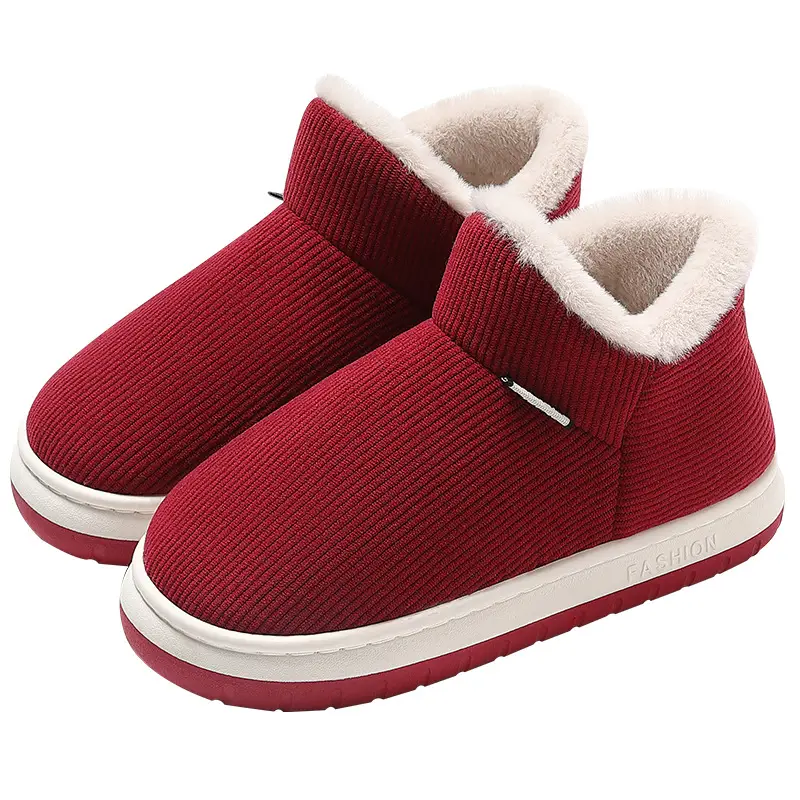 Middle-aged and elderly cotton slippers autumn female elders home non-slip outer wear warm bag heel thick-soled winter cotton shoes men's wholesale - Image 8