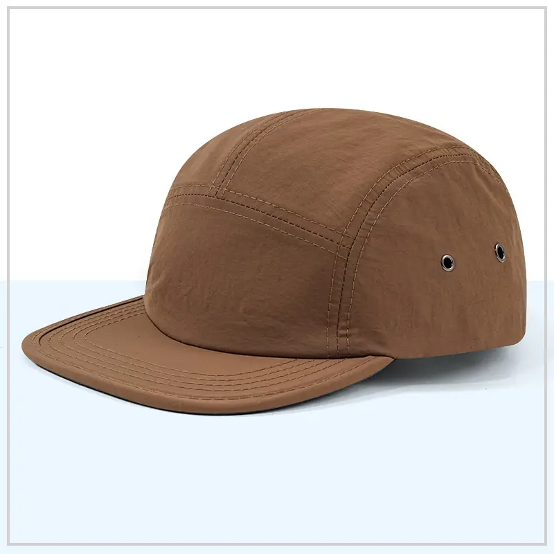 Beige Japanese Style Baseball Cap with Flat Brim - Image 10