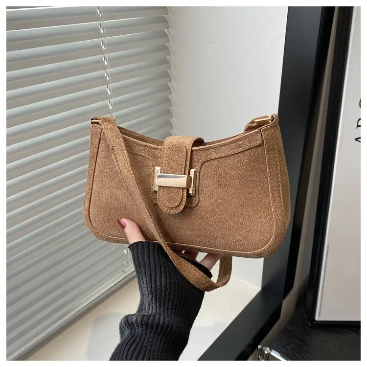 Red Textured Belt Buckle Shoulder Bag for Women 2024 — feature 24