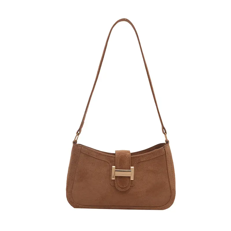 Red Textured Belt Buckle Shoulder Bag for Women 2024 - Image 3