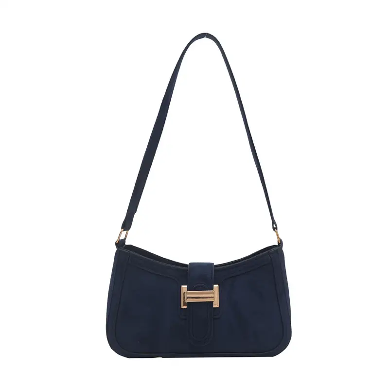 Red Textured Belt Buckle Shoulder Bag for Women 2024 - Image 4