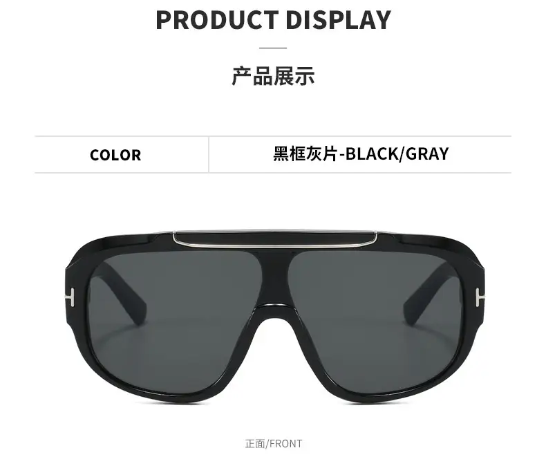 2025 T-Shape Aviator Sunglasses Black Yellow Lens โ feature 15