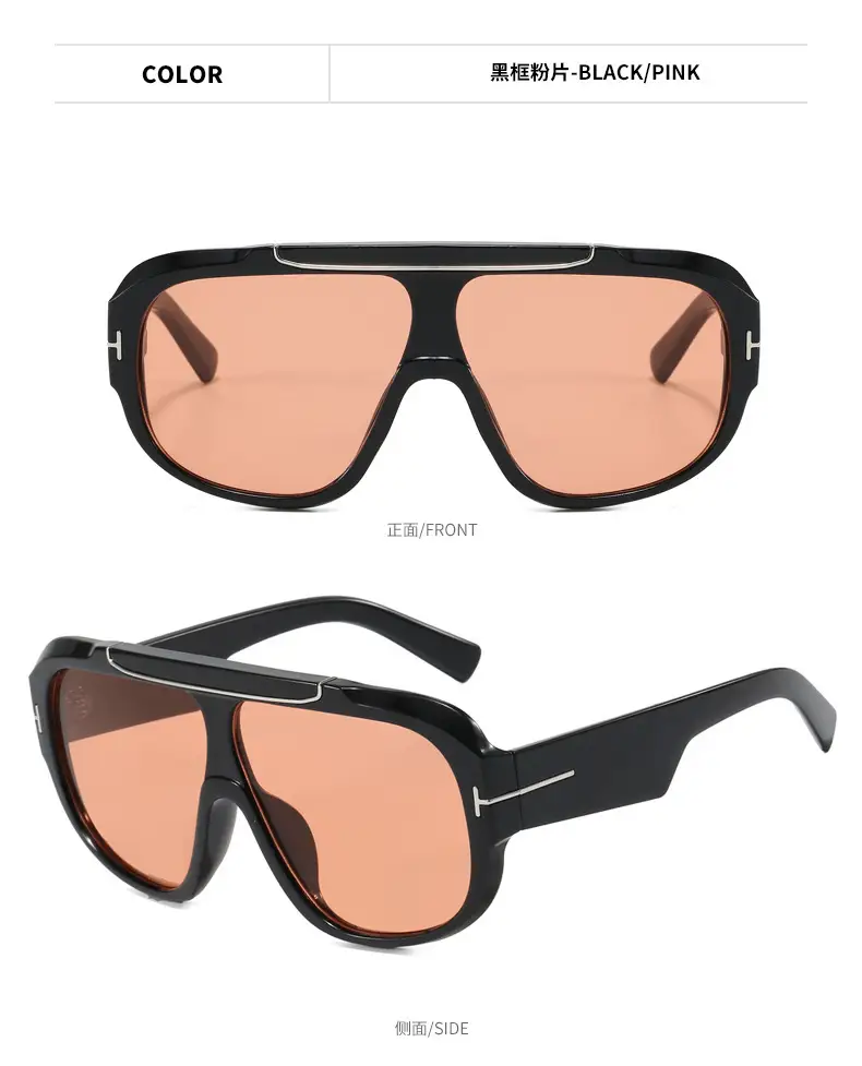 2025 T-Shape Aviator Sunglasses Black Yellow Lens โ feature 21