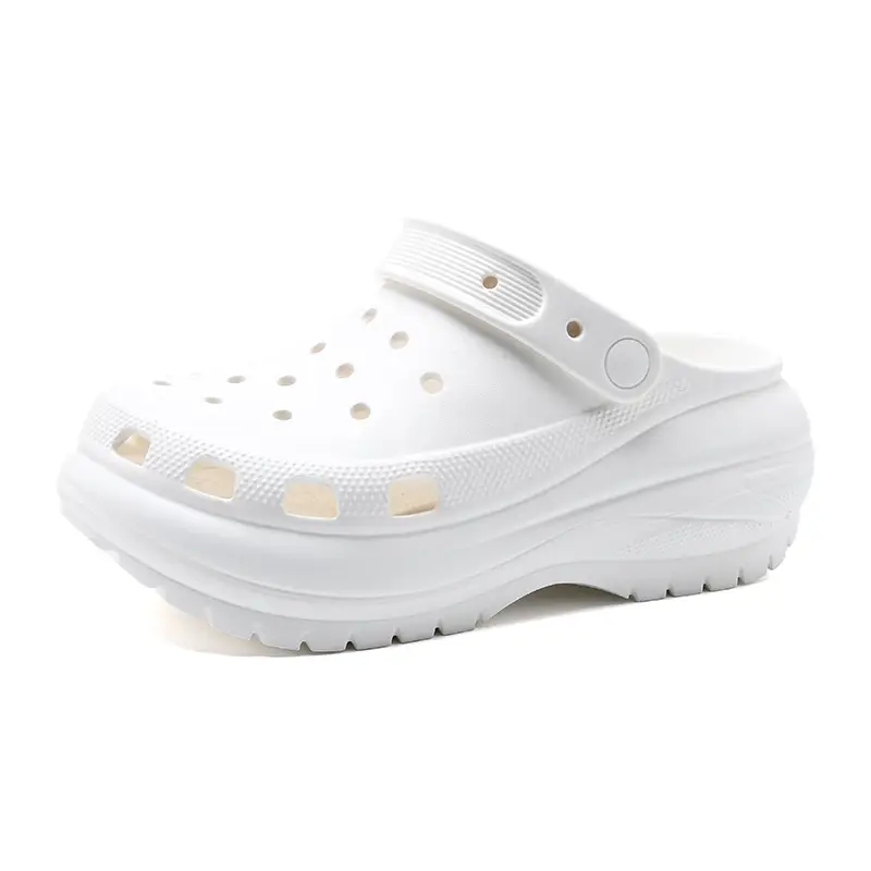 Hole Shoes Women's Summer Outer Wear Non-Stinky Feet Wear-resistant Baotou Slippers Home Non-slip Heightening All-match High-end Sandals - Image 8