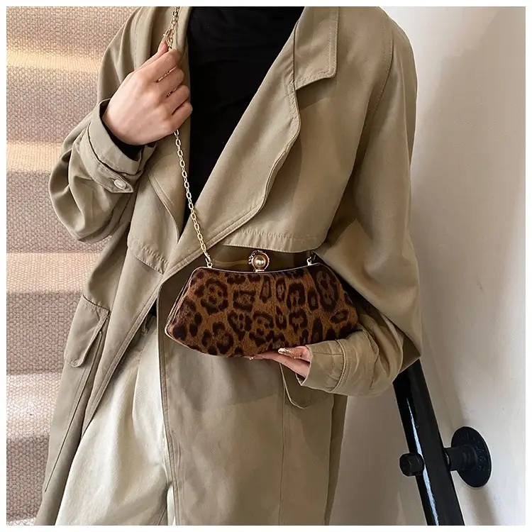 Leopard Print Chain Sling Bag for Women — feature 12