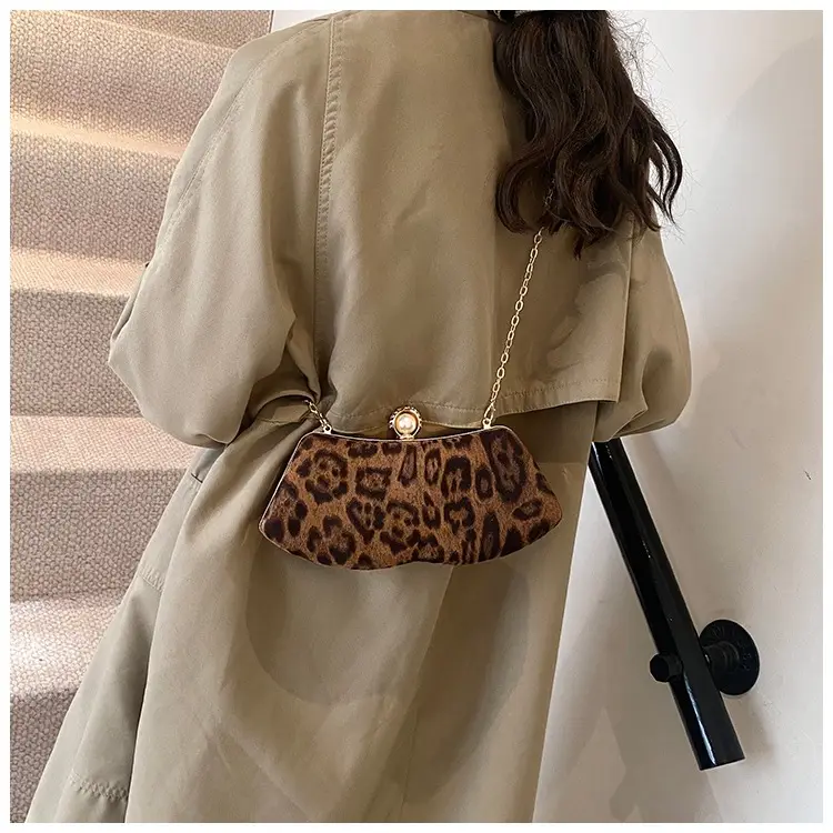 Leopard Print Chain Sling Bag for Women — feature 13