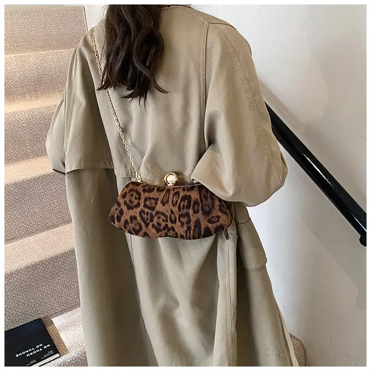 Leopard Print Chain Sling Bag for Women — feature 15