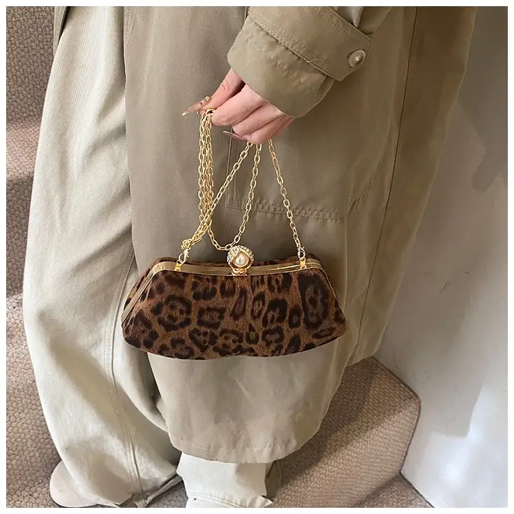 Leopard Print Chain Sling Bag for Women — feature 16