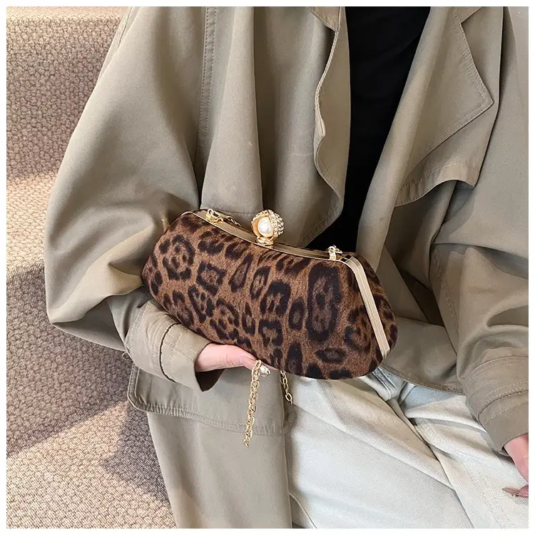 Leopard Print Chain Sling Bag for Women — feature 18