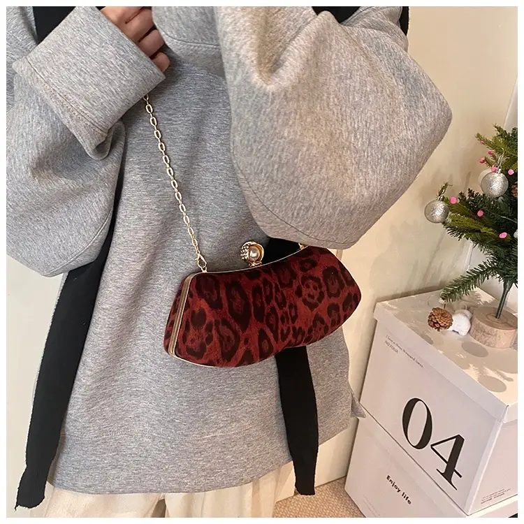 Leopard Print Chain Sling Bag for Women — feature 20