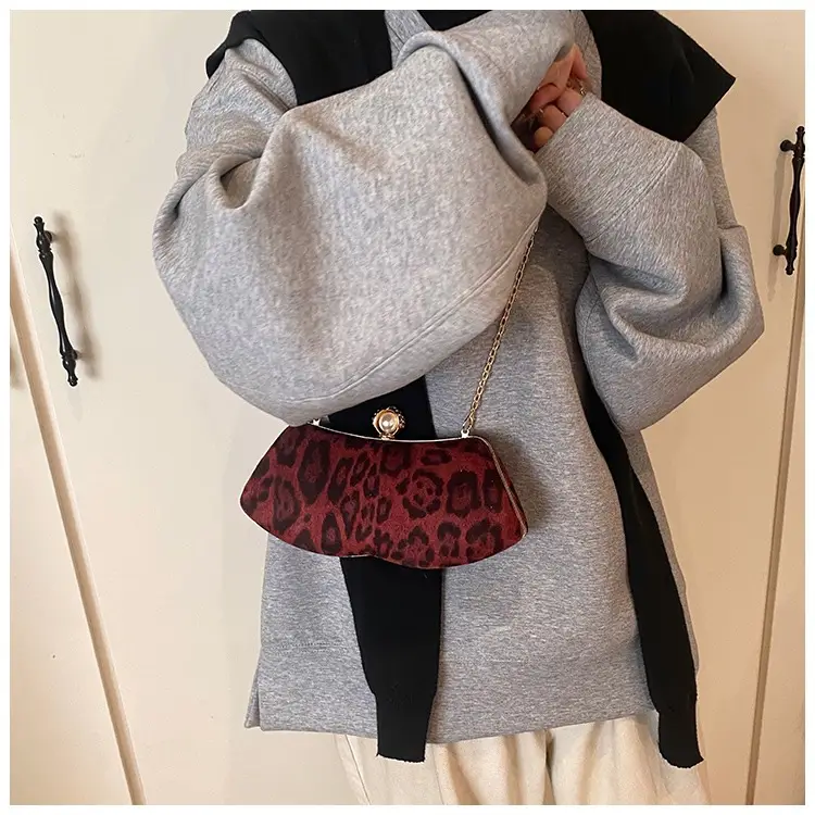 Leopard Print Chain Sling Bag for Women — feature 23
