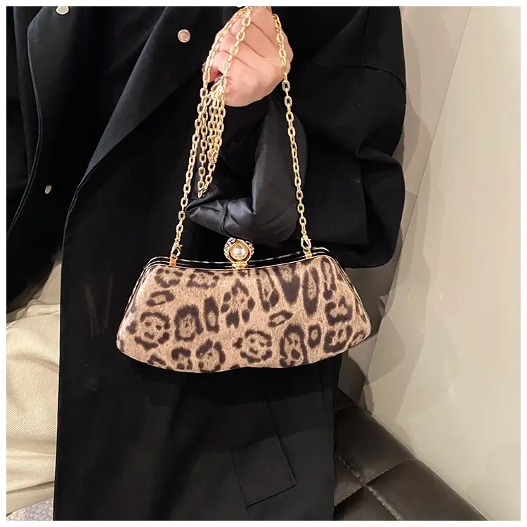 Leopard Print Chain Sling Bag for Women — feature 27