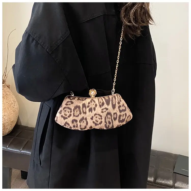 Leopard Print Chain Sling Bag for Women — feature 29