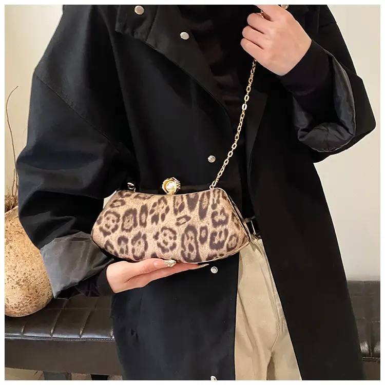 Leopard Print Chain Sling Bag for Women — feature 30