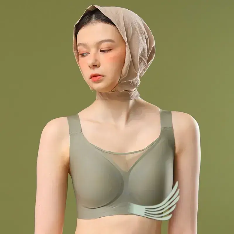 Cross-border Jelly Underwear Women Full Cup Sports Bra