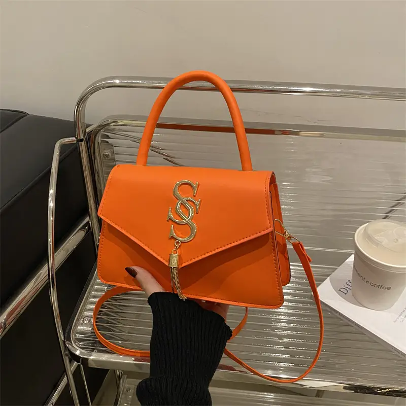 Women's Orange Tassel Crossbody Bag 2024 - Image 7