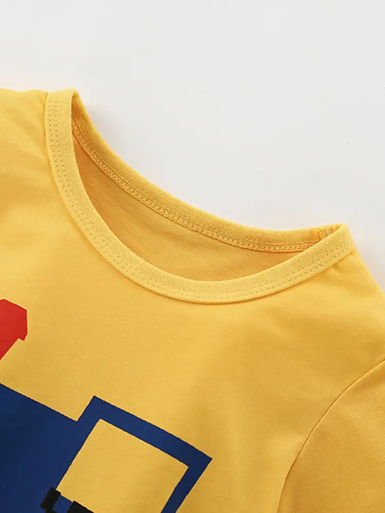Malwee Kids Yellow Train T-Shirt Casual Summer - Image 3