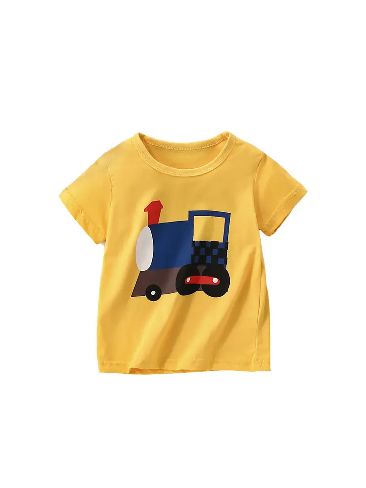 Malwee Kids Yellow Train T-Shirt Casual Summer - Image 6