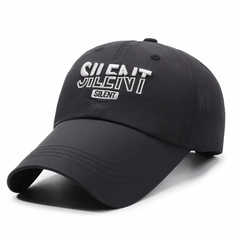 White Embroidered Baseball Cap for Men Women Casual Summer
