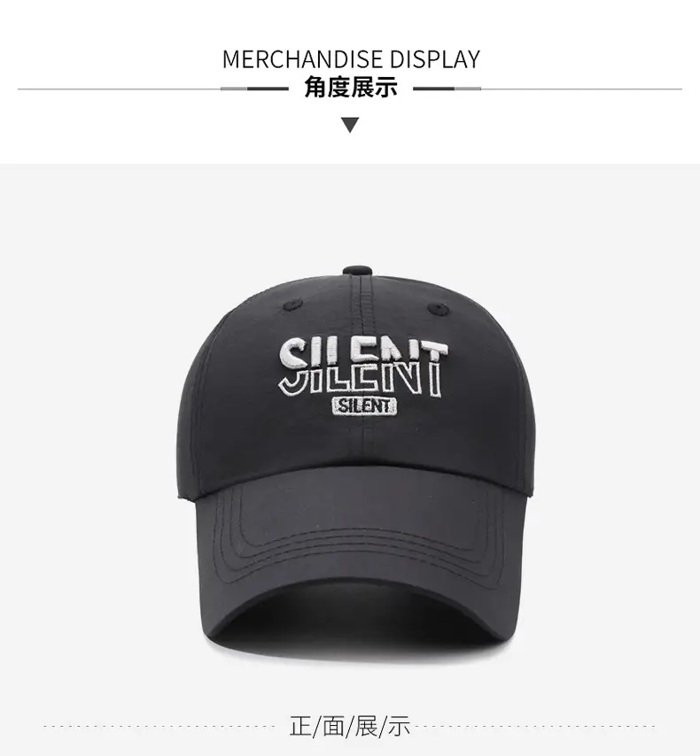 White Embroidered Baseball Cap for Men Women Casual Summer — feature 8
