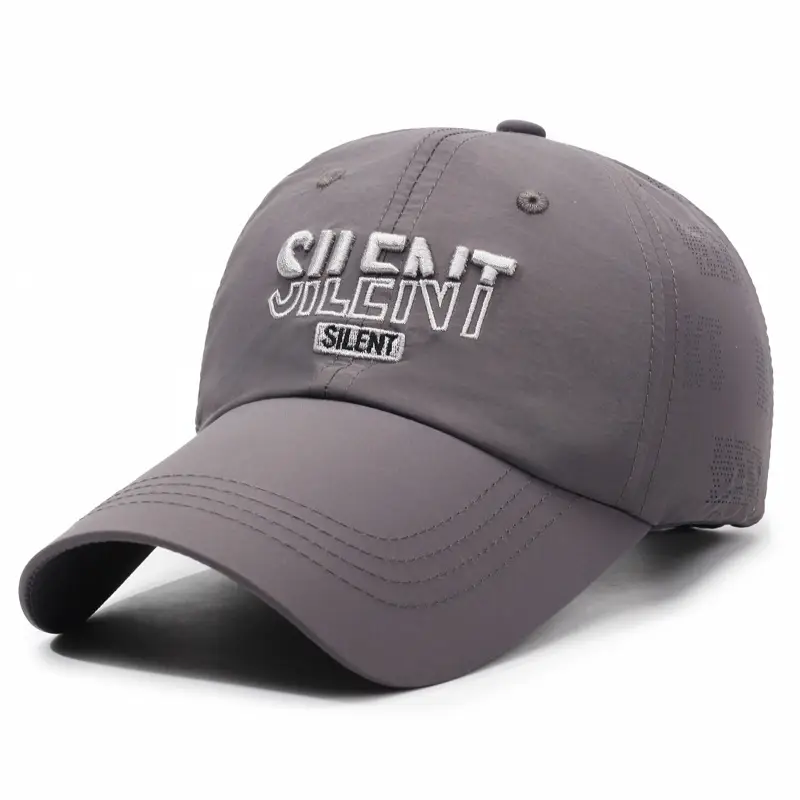 White Embroidered Baseball Cap for Men Women Casual Summer