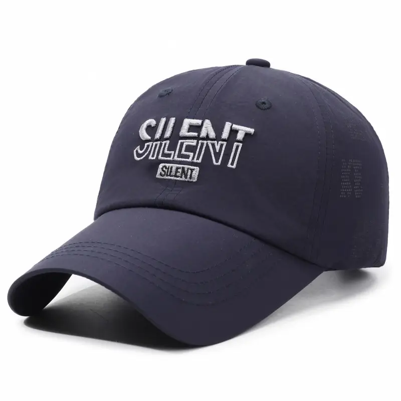 White Embroidered Baseball Cap for Men Women Casual Summer
