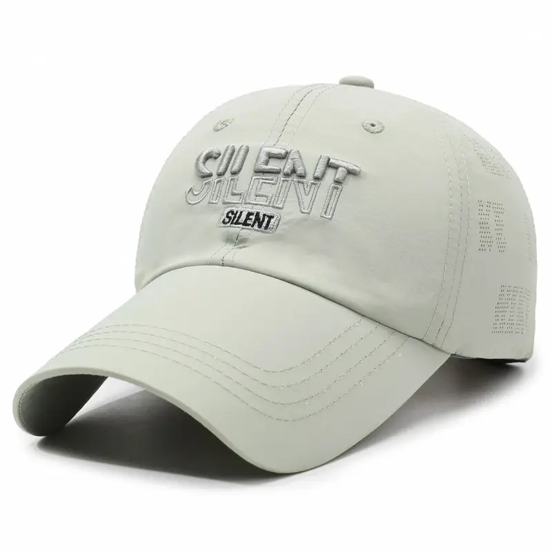 White Embroidered Baseball Cap for Men Women Casual Summer
